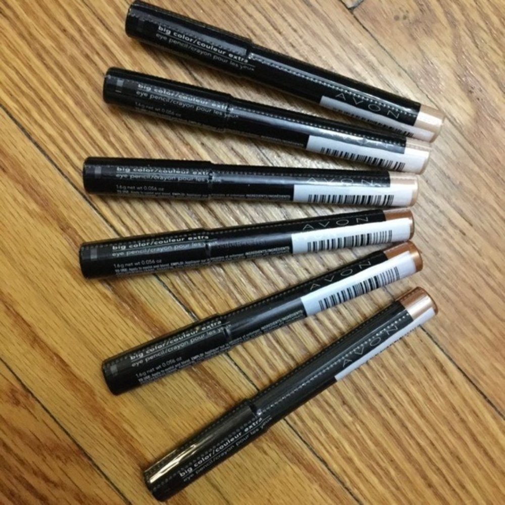 Avon Big Color Eye Makeup Crayons Lot (6)